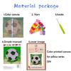 Sun and Mountain Latch Hook Pillow Kit for Adults Throw Pillow Cover with Printed Canvas DIY Hook Crochet Yarn Needle Craft Easy Handmade Cushion for Home Sofa Decoration 43x43cm(2) view 2