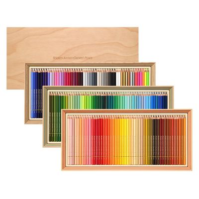 Holbein Artists Colored Pencil 30th Anniversary Wood Box Set - Set of 150, 30th Anniversary Wood Box