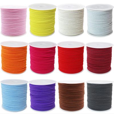 12rolls Colored Elastic Stretch String Assortment 2mm 300ft Elastic Round Beaded Cord Small Bungee Shock Cord for Pony Silicone Beads Large Hole Bead Keychain Bracelet DIY Crafts & Sewing (ZH169)