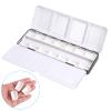 PATIKIL Empty Watercolor Palette, Metal Watercolor Tin with 14pcs Full Pans Paint Case with Lid Paint Box for Travel Gouache Oil Painting, Black 14 Wells view 4