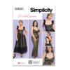 Simplicity SS9850AA Misses' and Women's Corseted Top Dress and Jumpsuit Sewing Pattern Packet by Madalynne Intimates, Design Code S9850, Sizes XS-S-M-L-XL view 1
