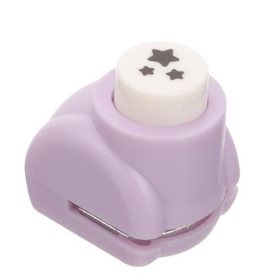 Star Shaped Hole Puncher Three-Star Craft Paper Punch for Projects Scrapbooking and Card Making Compact Handheld Design for Easy Use