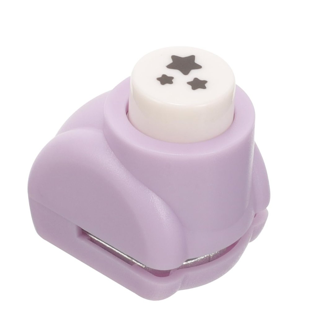 Star Shaped Hole Puncher Three-Star Craft Paper Punch for Projects Scrapbooking and Card Making Compact Handheld Design for Easy Use