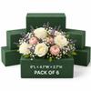 Wet Floral Foam Blocks for Fresh Flowers - 6 PCS Styrofoam Block, Each (9" L x 4.1" W x 2.7" H) Green Foam for Flower Arrangements Supplies view 1