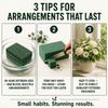 Wet Floral Foam Blocks for Fresh Flowers - 6 PCS Styrofoam Block, Each (9" L x 4.1" W x 2.7" H) Green Foam for Flower Arrangements Supplies view 4