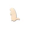 Unfinished Wood Groundhog Shape Groundhog's Day Animal Craft up to 46" DIY 7" / 1/2" view 1