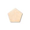 Unfinished Wood Pentagon Shape Craft up to 46" DIY 14" / 1/2" view 1