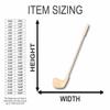 Unfinished Wood Golf Club Shape Sporting Craft up to 46" DIY 6" / 1/2" view 2