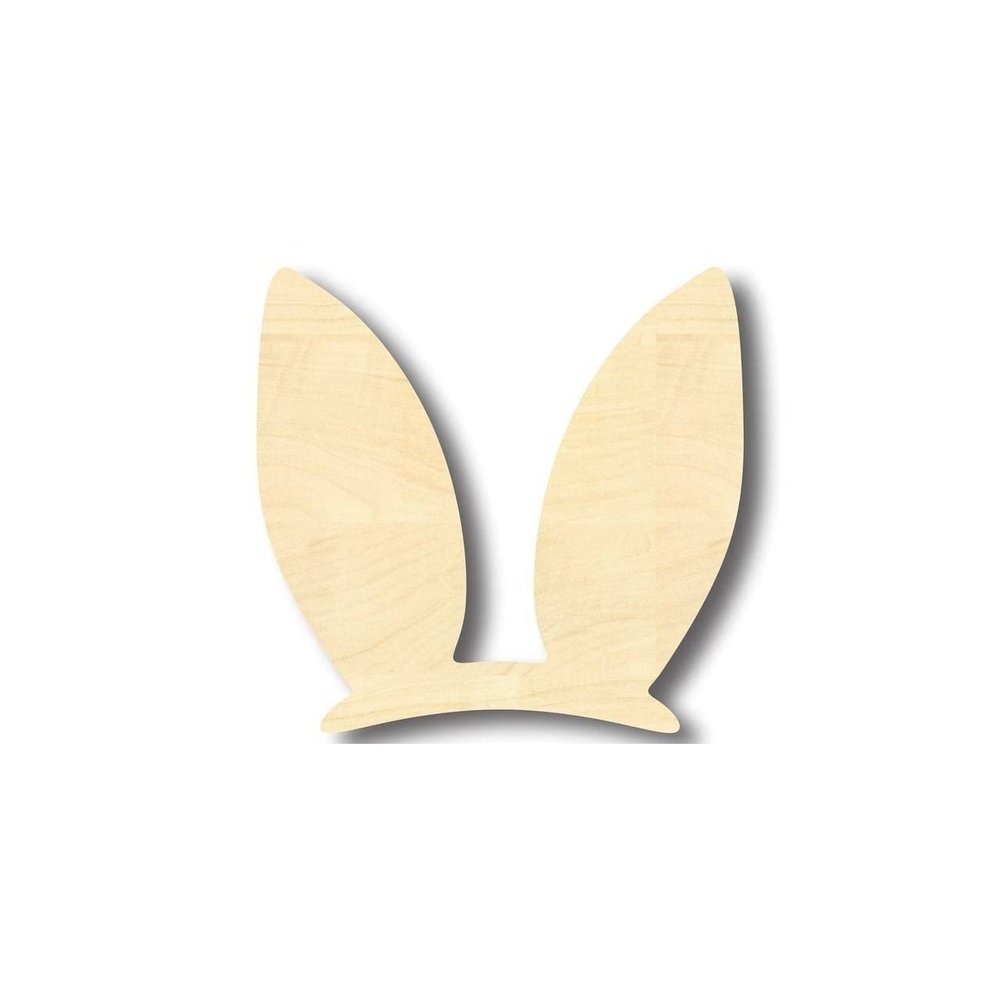 Unfinished Wood Easter Bunny Ears Shape Craft up to 46" DIY 18" / 1/2"