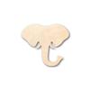 Unfinished Wood Elephant Head Shape Animal Wildlife Craft up to 46" DIY 18" / 1/2" view 1