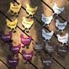 Unfinished Wood Hen Chicken Shape Farm Animal Craft up to 46" DIY 24" / 1/2" view 4