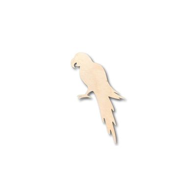 Unfinished Wood Parrot Shape Animal Wildlife Pet Craft up to 46" DIY 14" / 1/2"