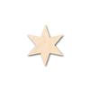 Unfinished Wood Six Pointed Star Shape Craft up to 46" DIY 14" / 1/2" view 1