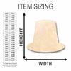 Unfinished Wood Leprechaun Hat Shape St Patrick's Craft up to 46" DIY 20" / 1/2" view 2