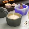 Zayookey 2 Pcs Storage Box Resin Mold with Lid Small Flowers Box Silicone Mold Candle Holder Epoxy Casting Molds Jewelry Jar Mould DIY Storage Container for Ring Earrings Candy view 2