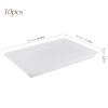 HEIHAK 10 Pack Plastic Art Trays, 15.5 x 11.2 Inch Large Plastic Activity Crafts Tray, Rectangle Serving Platters for for Home,School, DIY Projects,Painting, Organizing, Storage view 2