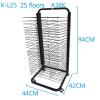 Mobile Paint Drying Rack - Art Drying Rack For Classroom, Sturdy Metal Art Rack, Art Carts With Universal Wheels, Power Coated Design, for Classroom Schools Art Clubs And Art Studio ( Size : 25-layer view 2