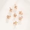 10pcs Sorcozn 925 Sterling Silver 5mm Cup Pearl Peg Bails Pendants Eye Pin Peg Bail for Beads Charms Jewelry Findings (Rose Gold) view 3