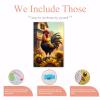 NSUAJOF Dusk Chicken Diamond Painting Kits Kitchen Art Painting 5D DIY Full Round Drill Adults Beginners, Personalized Gifts for Family Friends Home Wall Decor 20x30 Inch view 3