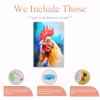 NSUAJOF Big Chicken Diamond Painting Kits Kitchen Art Painting 5D DIY Full Round Drill Adults Beginners, Personalized Gifts for Family Friends Home Wall Decor 20x30 Inch view 3