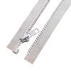 Sawoake 2PCS #5 6 Inch Separating Jacket Zippers for Sewing Coats Jacket Zipper Gray Molded Plastic Zippers Bulk Tailor DIY Sewing Tools for Garment/Bags/Home Textile view 2