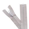 Sawoake 2PCS #5 8 Inch Separating Jacket Zippers for Sewing Coats Jacket Zipper Gray Molded Plastic Zippers Bulk Tailor DIY Sewing Tools for Garment/Bags/Home Textile view 1