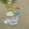 Card Cutting Dies,7.1x9.0cm Crown Card Border Metal Cutting Dies Stencils for Scrapbooking Decorative Embossing Handcraft Template view 4