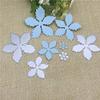 Card Cutting Dies,9.3x9.3 cm Flowers Leaves Stencil Metal Cutting Dies Stencil Scrapbooking Photo Album Card Paper Embossing Craft view 2