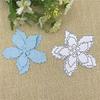 Card Cutting Dies,9.3x9.3 cm Flowers Leaves Stencil Metal Cutting Dies Stencil Scrapbooking Photo Album Card Paper Embossing Craft view 3
