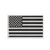 American Flag Embroidered Patch Iron-on Black White US USA United States 3.5" x 2.25" Fully Embroidered Applique for Clothing Vest Uniform, Sew-on Premium Embroidery, Shoulder Badge Emblem, Military view 1
