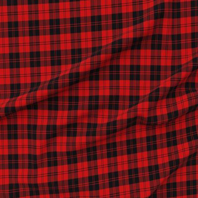 Spoonflower Fabric - Black Red Tartan Plaid Kilt Scottish Printed on Minky Fabric by The Yard - Sewing Baby Blankets Quilt Backing Plush