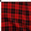 Spoonflower Fabric - Black Red Tartan Plaid Kilt Scottish Printed on Minky Fabric by The Yard - Sewing Baby Blankets Quilt Backing Plush view 2