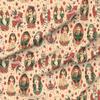 Spoonflower Fabric - Old School Vintage Tattoo Beige Large Classic Skulls Anchor Sailor Printed on Minky Fabric by The Yard - Sewing Baby Blankets Quilt Backing Plush view 1