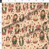 Spoonflower Fabric - Old School Vintage Tattoo Beige Large Classic Skulls Anchor Sailor Printed on Minky Fabric by The Yard - Sewing Baby Blankets Quilt Backing Plush view 4