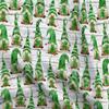 Spoonflower Fabric - Irish Gnomes Medium Scale Green Gnome Watercolor Shamrock Ireland Printed on Polartec(R) Fleece Fabric Fat Quarter - Sewing Blankets Loungewear and No-Sew Projects view 1