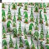 Spoonflower Fabric - Irish Gnomes Medium Scale Green Gnome Watercolor Shamrock Ireland Printed on Polartec(R) Fleece Fabric Fat Quarter - Sewing Blankets Loungewear and No-Sew Projects view 4