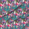 Spoonflower Fabric - Mushroom Forest Butterflies Purple Woods Mushrooms Printed on Polartec(R) Fleece Fabric Fat Quarter - Sewing Blankets Loungewear and No-Sew Projects view 4