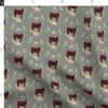 Fabric Showstock Roses Hereford Steers Smaller Steer Cattle Cow Livestock Printed on Polartec(R) Fleece Fabric Fat Quarter - Sewing Blankets Loungewear and No-Sew Projects view 4