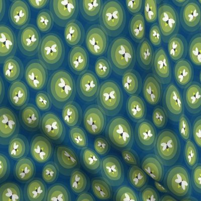 Spoonflower Fabric - Fireflies Lightning Bug Insect Night Summer Nursery Decor Printed on Polartec(R) Fleece Fabric Fat Quarter - Sewing Blankets Loungewear and No-Sew Projects