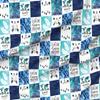Spoonflower Fabric - Adventure World Travel Map Watercolor Wholecloth Awaits Printed on Polartec(R) Fleece Fabric by The Yard - Sewing Blankets Loungewear and No-Sew Projects view 1