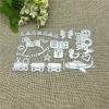 Card Cutting Dies,13.3x10.7cm Boy Baby Lace Border Metal Cutting Dies Stencil Scrapbooking Photo Album Card Paper Embossing Craft view 3