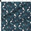 Spoonflower Fabric - Mermaid Ocean Nautical Green Turquoise Mint Seaweed Printed on Polartec(R) Fleece Fabric Fat Quarter - Sewing Blankets Loungewear and No-Sew Projects view 2