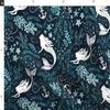 Spoonflower Fabric - Mermaid Ocean Nautical Green Turquoise Mint Seaweed Printed on Polartec(R) Fleece Fabric Fat Quarter - Sewing Blankets Loungewear and No-Sew Projects view 4