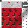 Spoonflower Fabric - Dachshund Pet Quilt Dog Breed Cheater Black Tan Wholecloth Weener Dogs Printed on Polartec(R) Fleece Fabric Fat Quarter - Sewing Blankets Loungewear and No-Sew view 3