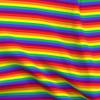 Spoonflower Fabric - Rainbow Pride Stripes LGBT Gay Flag Striped Printed on Polartec(R) Fleece Fabric Fat Quarter - Sewing Blankets Loungewear and No-Sew Projects view 1