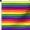 Spoonflower Fabric - Rainbow Pride Stripes LGBT Gay Flag Striped Printed on Polartec(R) Fleece Fabric Fat Quarter - Sewing Blankets Loungewear and No-Sew Projects view 3