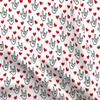 Spoonflower Fabric - Love Yous Hearts Valentine You Sign Language Printed on Polartec(R) Fleece Fabric Fat Quarter - Sewing Blankets Loungewear and No-Sew Projects view 1
