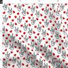 Spoonflower Fabric - Love Yous Hearts Valentine You Sign Language Printed on Polartec(R) Fleece Fabric Fat Quarter - Sewing Blankets Loungewear and No-Sew Projects view 4