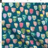 Spoonflower Fabric - Vintage Tea Blue Coffee Pastel French Teacup Printed on Polartec(R) Fleece Fabric Fat Quarter - Sewing Blankets Loungewear and No-Sew Projects view 4
