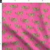 Spoonflower Fabric - Leopard Parade Hot Pink White Spots Animal Print Cheetah Printed on Polartec(R) Fleece Fabric by The Yard - Sewing Blankets Loungewear and No-Sew Projects view 2